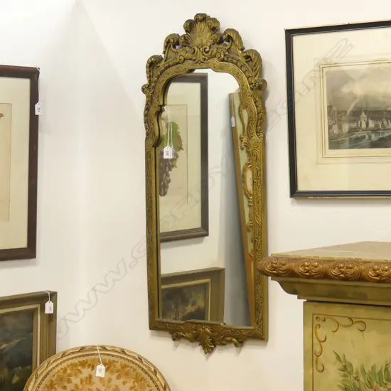 GILT FRAMED MIRROR 970x435mm