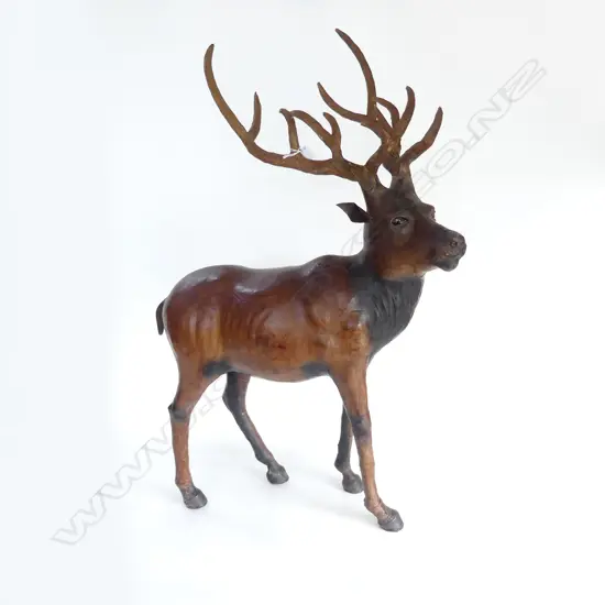 LG LEATHER COVERED STAG, H.890 W.560mm