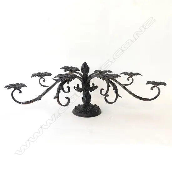 LG BLACK METAL CANDELABRA W.1000mm