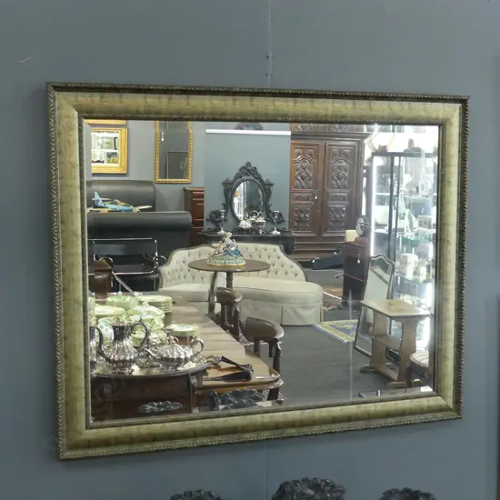 LG MODERN MIRROR, SILVER FRAME 900x740mm