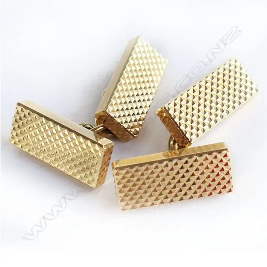 PR 18CT GOLD CUFFLINKS 12.4gms
