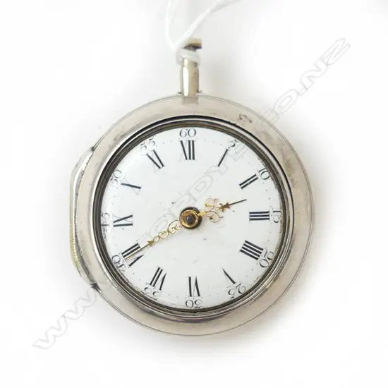 London 1774 silver PAIR WATCH POCKET WATCH by DAN GYLES NO GLASS