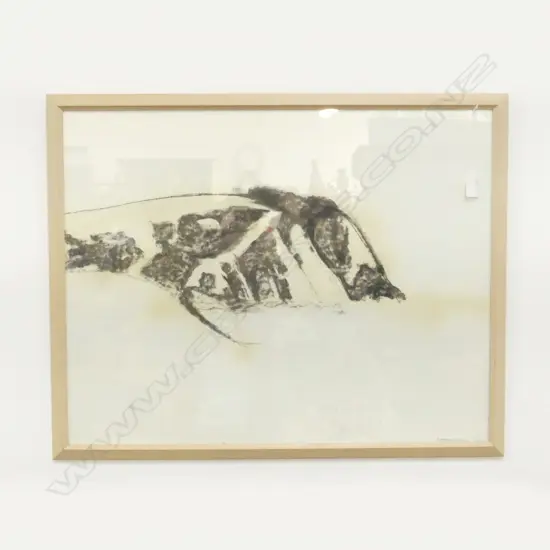 SUSAN SKERMAN, 'PAPAMOA HILLS' MONOPRINT 550x700mm