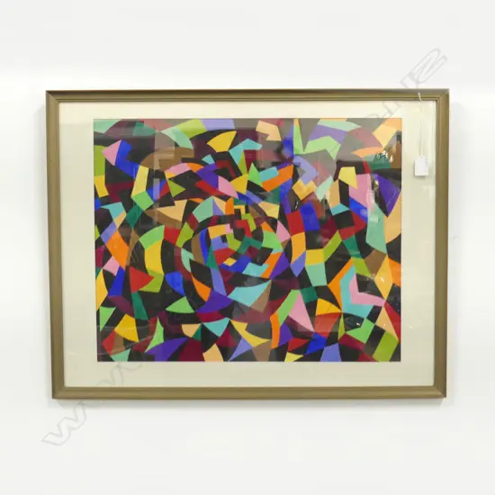 LLOYD HILLYER, ABSTRACT ACRYLIC 450x565mm