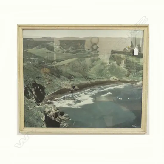 VINTAGE FRAMED WHITES PHOTOGRAPH BETHELLS BEACH H540 W665MM
