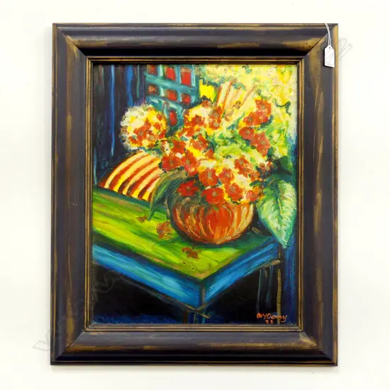 A. U. DENNY, STILL LIFE, ACRYLIC ON BOARD 445x345mm