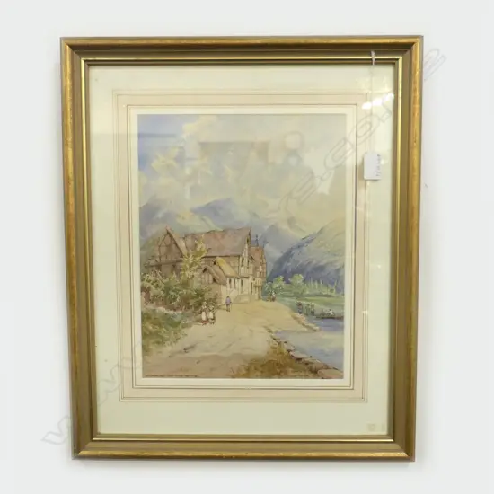 THOMAS CANE 'BOPPART ON THE RHINE' W/C 1898 330x255mm