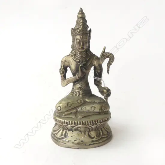 VINTAGE CAST METAL FIGURE OF SHIVA H160MM