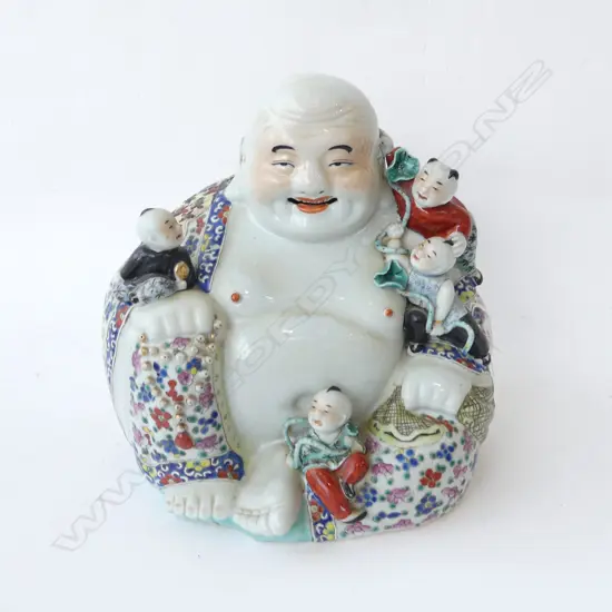 CHINESE FAMILLE ROSE HO TEI H270MM