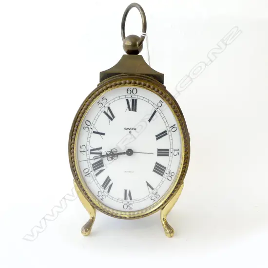 (25326) VINTAGE SWIZA MANTEL CLOCK, SWISS MADE, H.230mm (not working)