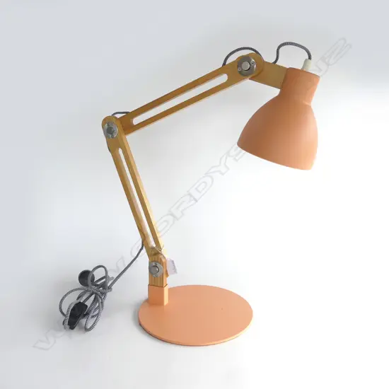 MODERN DESK LAMP w. WOODEN FRAME