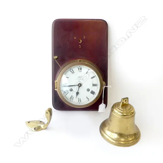 SCHATZ ROYAL MARINER CLOCK w. BELL (REQ. SCREWS) 360x220mm