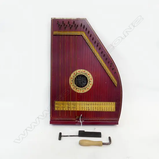 VINTAGE BOXED ZITHER TUNER & STRIKER L480MM