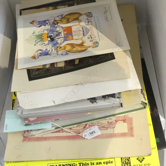 NZ EPHEMERA INCL POSTERS, BOOKS, PHOTOS & DRAWINGS ETC
