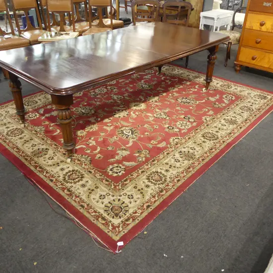 LG RED MACHINED RUG 2400x3000mm