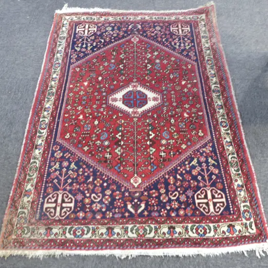 PERSIAN RUG RED BLUE COLOURS L1530 W1040MM