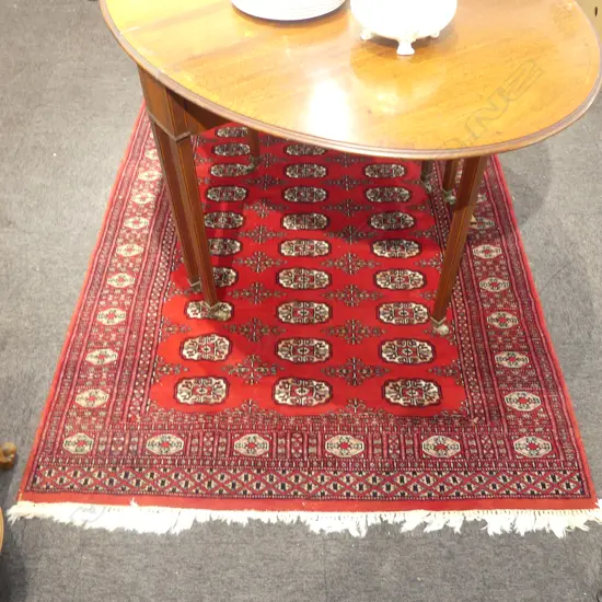 HAND KNOTTED WOOL PILE PAKISTANI JALDAR RUG 1840x1270mm