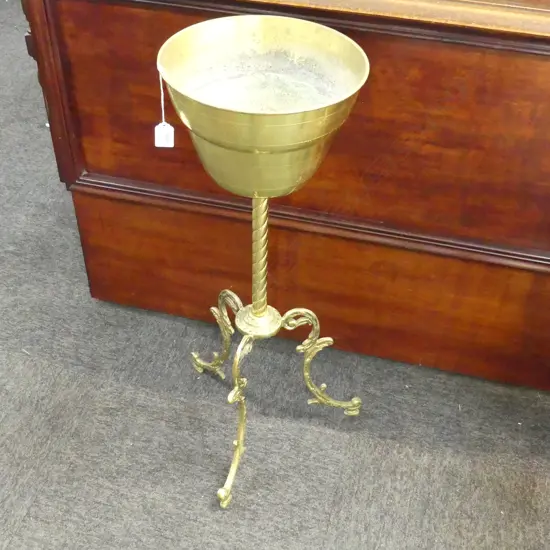 BRASS JARDINERE / PLANT STAND H.745mm