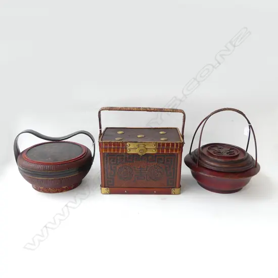 THREE CHINESE BASKETS