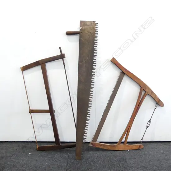 3 VINTAGE SAWS W.1220mm
