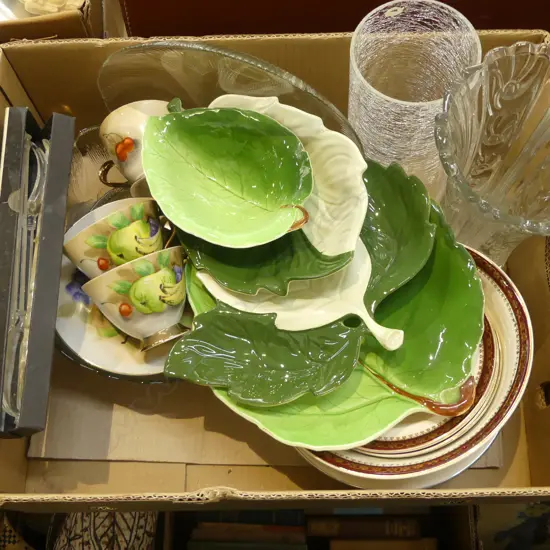 ASST. CHINA, GLASS VASES ETC