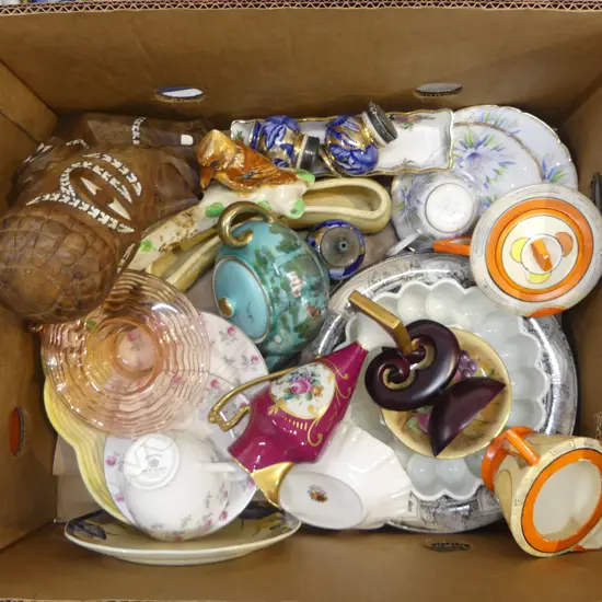 ASST. CHINA + TRIBAL CARVED WOODEN HEAD