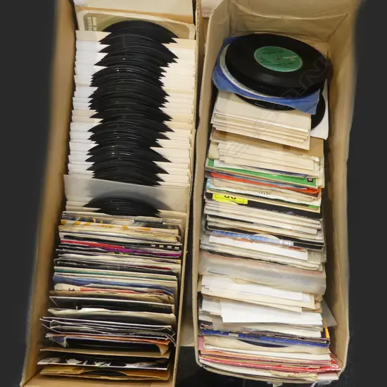 DJS COLLECTION OF 2 BOXES OF 45 RECORDS PERFECT FOR JUKE BOX