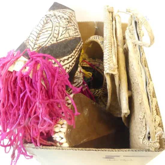 PACIFIC BASKETS, TAPA CLOTH