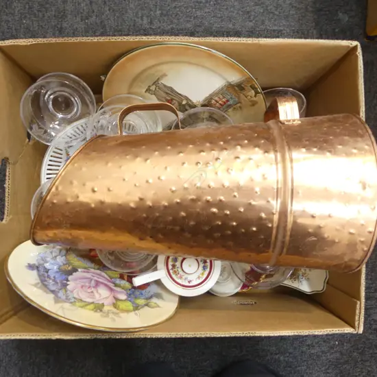 ASST. CHINA, 9 CRYSTAL BOWLS ETC