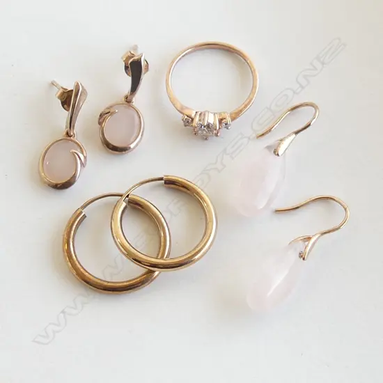 BAG LOT ROSE GOLD OVER S/SILVER JEWLERY