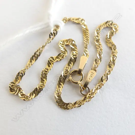 SMALL 9CT GOLD BRACELET L.170mm 0.7gms