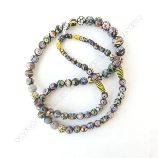 GLASS TRADE BEADS NECKLACE