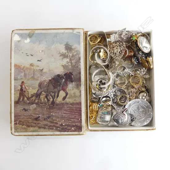 CHOCOLATE BOX OF COSTUME JEWELLERY