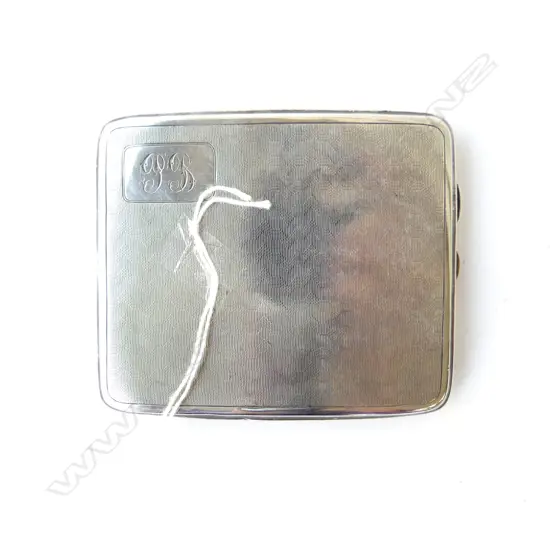 STG SILVER MONOGRAMMED CIGARETTE CASE 133gms