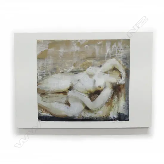 GARRY CURRAN (NZ b.1952), UNTITLED NUDE, MIXED MEDIA ON BOARD '98 280x400m