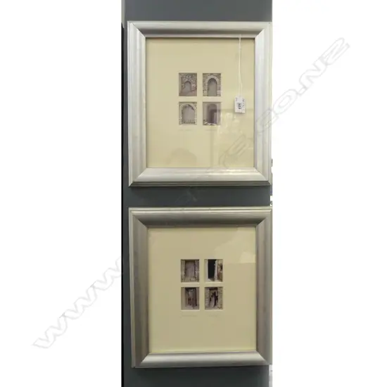 PR JULIA REINHOLT FRAMED PHOTOGRAPHS, 4 OLD DOORS JORDAN 335x295mm overall size