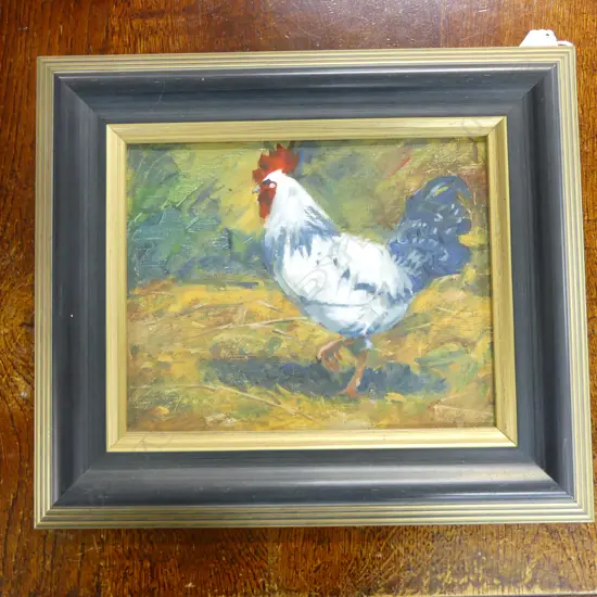 PAUL HOOKER 'THE BOSS' OIL ON CANVAS 190x235mm