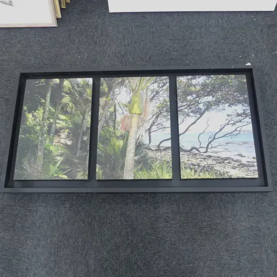 PETER LATHAM 'NIKAU COAST' TRIPTYCH DIGITAL PHOTO PRINT 625x1205mm overall