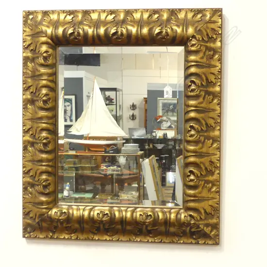 GILT FRAMED MIRROR 715x615mm