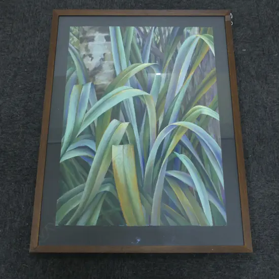 GLENDA RANDERSON, FLAX, PASTEL UNSIGNED 770x560mm