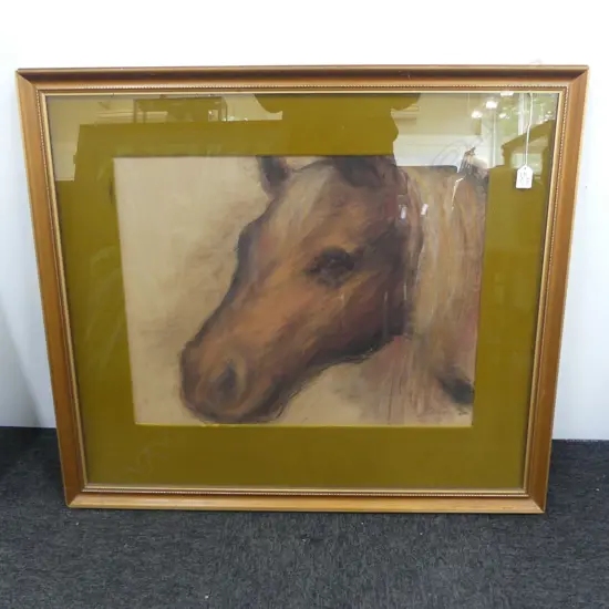 KRISTEN ZAMBUCKA, HORSE, PASTEL '74 490x630mm