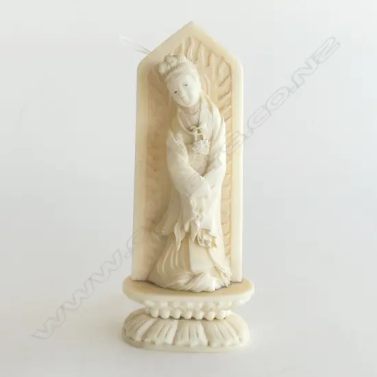 CARVED BONE ORIENTAL FIGURE H.125mm