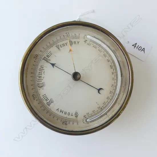 ANTIQUE BAROMETER 125mm dia