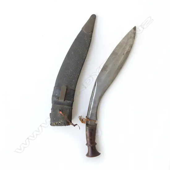 VINTAGE SHEATHED KUKRI L440MM