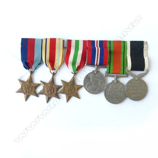 6 WWII MILTARY MEDALS