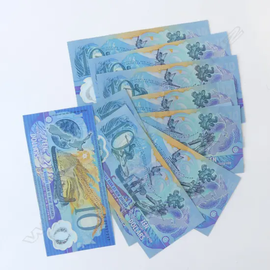 10 NZ MILLENIUM $10 BANK NOTES