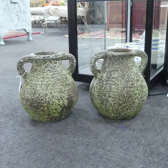 PR RUSTIC POTTERY VASES H.235mm