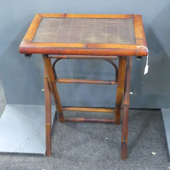SMALL FOLDING BAMBOO SIDE TABLE 490x330x615mm