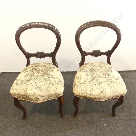 PR VICTORIAN BALLOON BACK DINING CHAIRS