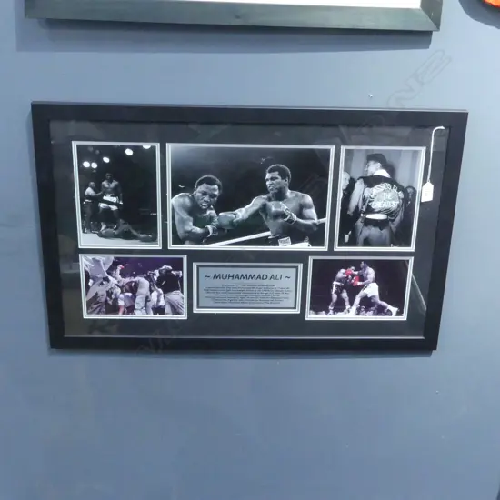 5 FRAMED MUHAMMAD ALI PHOTOGRAPHS 495x785mm